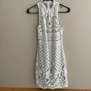 White Lace XS Mini Dress